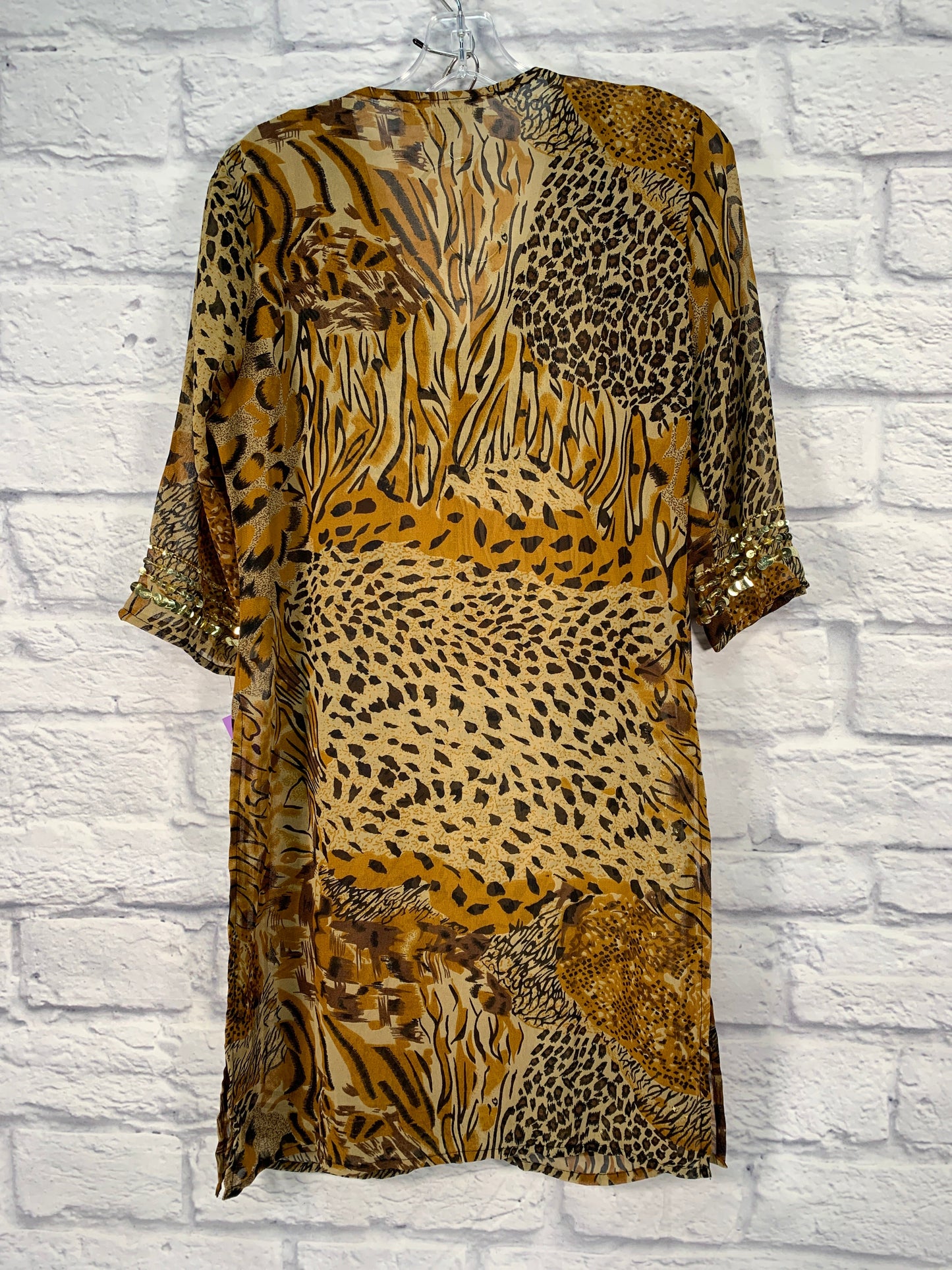 Animal Print Swimwear Cover-up Clothes Mentor, Size S