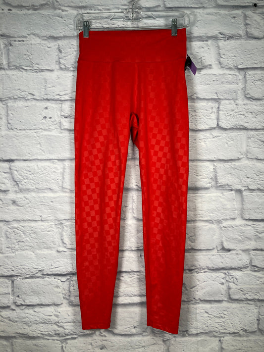 Red Athletic Leggings Clothes Mentor, Size M