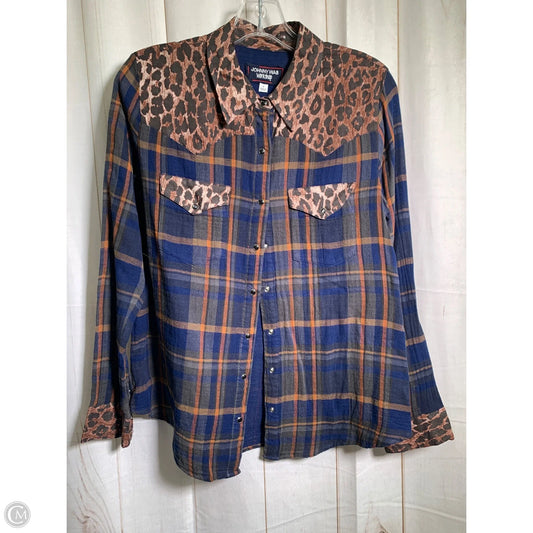 Top Long Sleeve By Johnny Was In Animal Print, Size: S