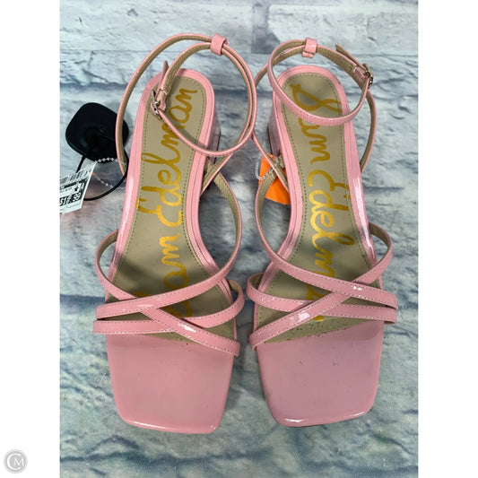 Sandals Heels Block By Sam Edelman In Pink, Size: 7