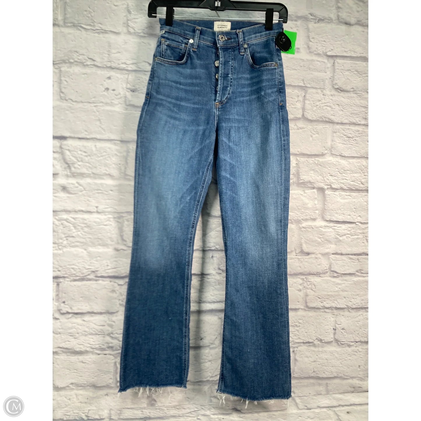 Jeans Flared By Citizens Of Humanity In Blue Denim, Size: 0