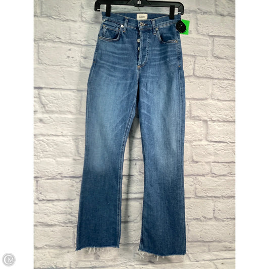 Jeans Flared By Citizens Of Humanity In Blue Denim, Size: 0