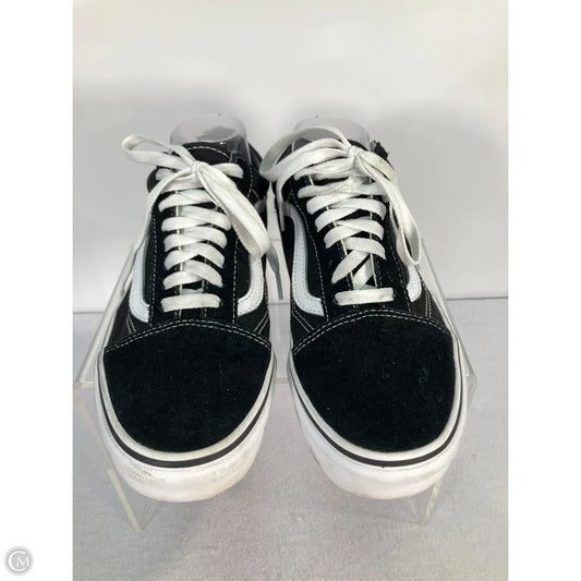 Shoes Sneakers By Vans In Black & White, Size: 9.5