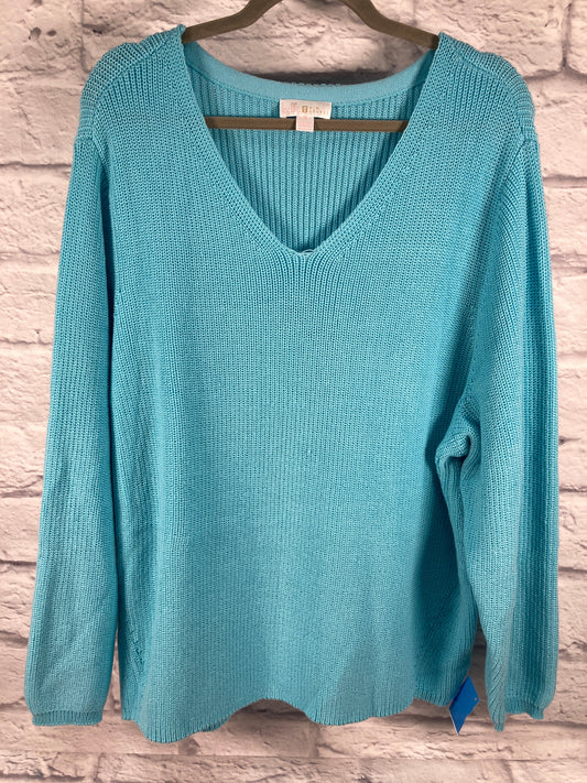 Sweater By Clothes Mentor In Blue, Size: 2x