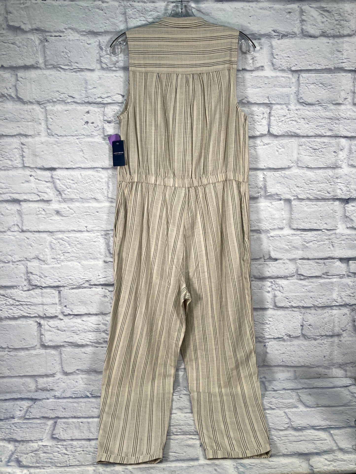 Jumpsuit By Lucky Brand In Black & Cream, Size: S