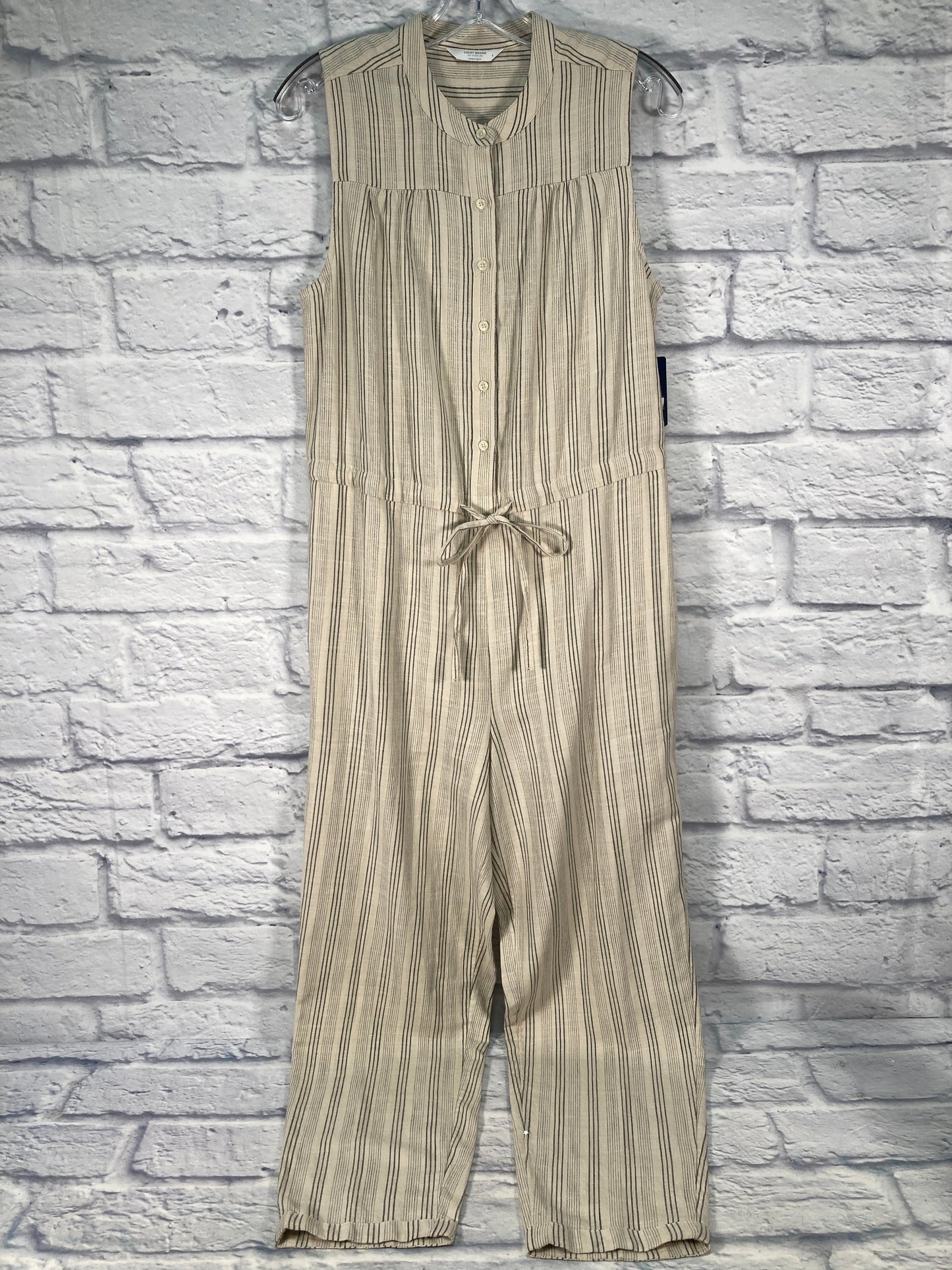 Jumpsuit By Lucky Brand In Black & Cream, Size: S