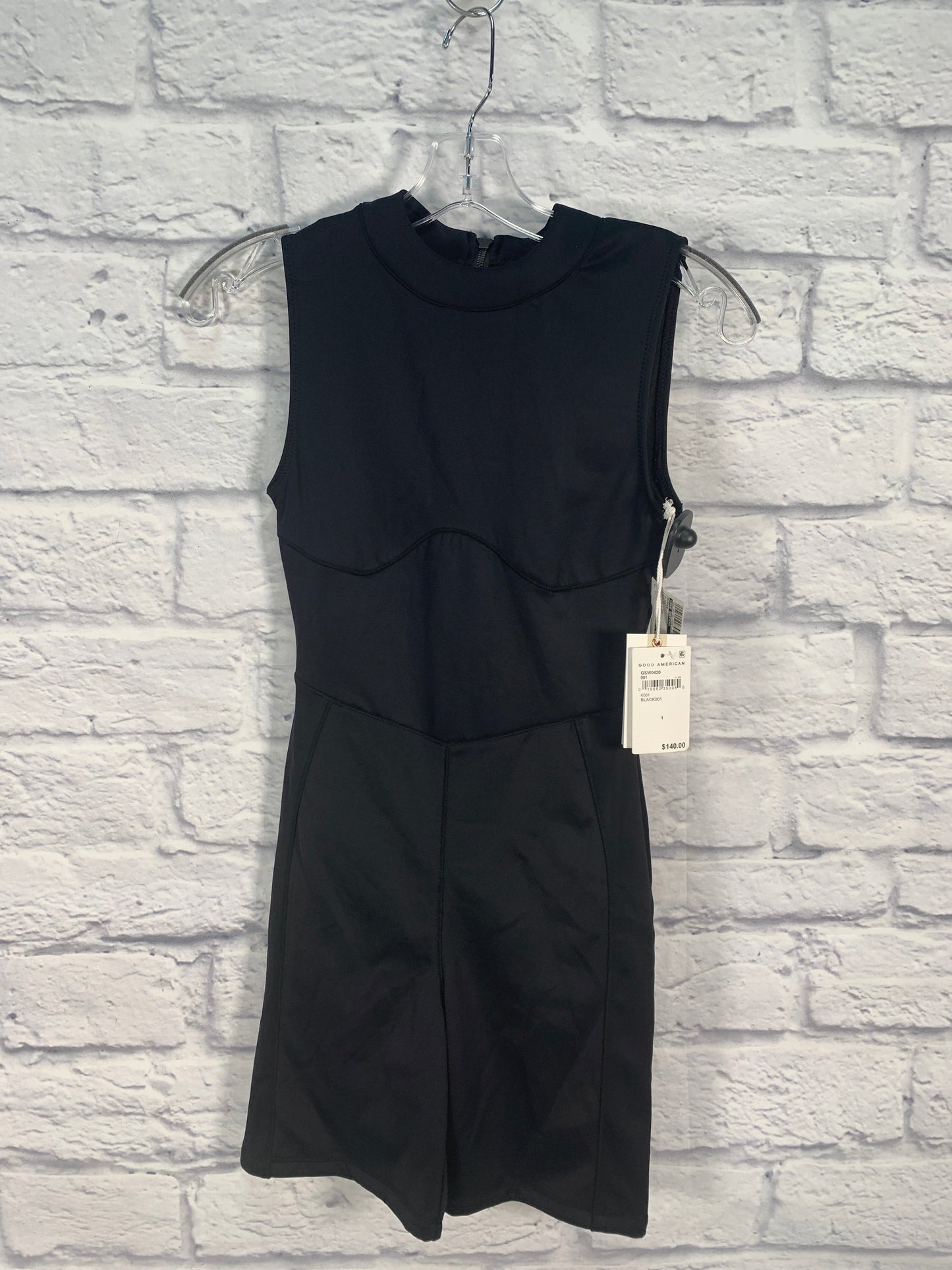 Black Romper Good American, Size Xs