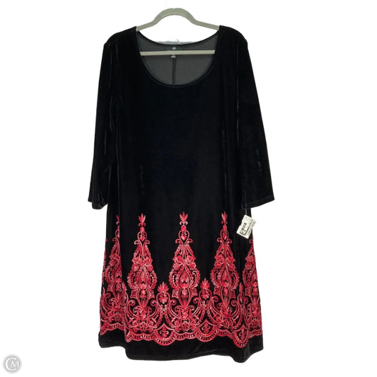 Dress Party Short By Ronnie Nicole In Black & Pink, Size: Xl