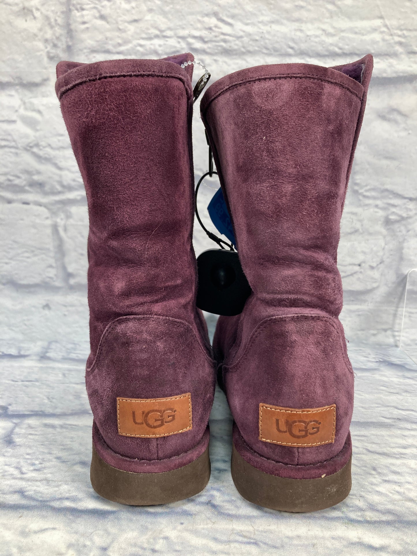 Boots Designer By Ugg In Purple, Size: 7