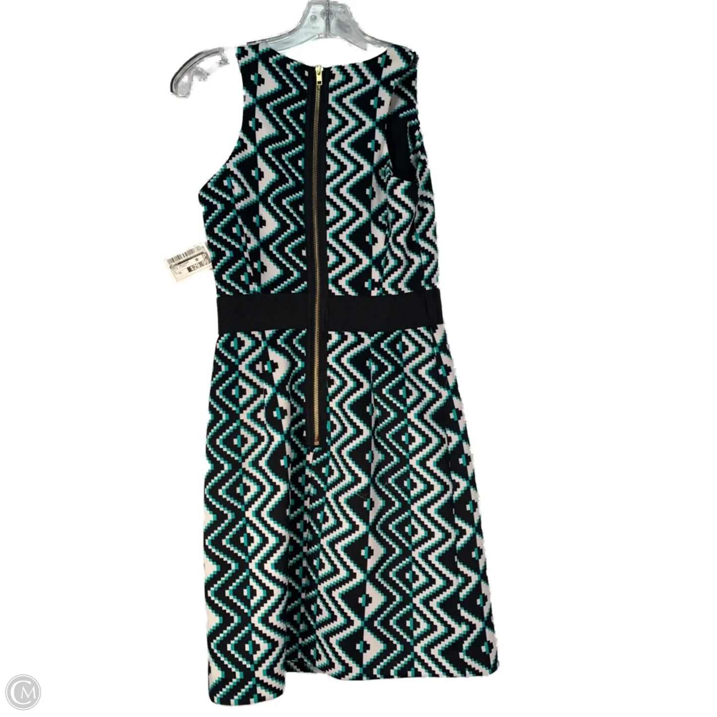 Dress Designer By Milly In Black & Green, Size: Xs