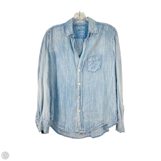 Top Long Sleeve By Clothes Mentor In Blue & Red & White, Size: Xs