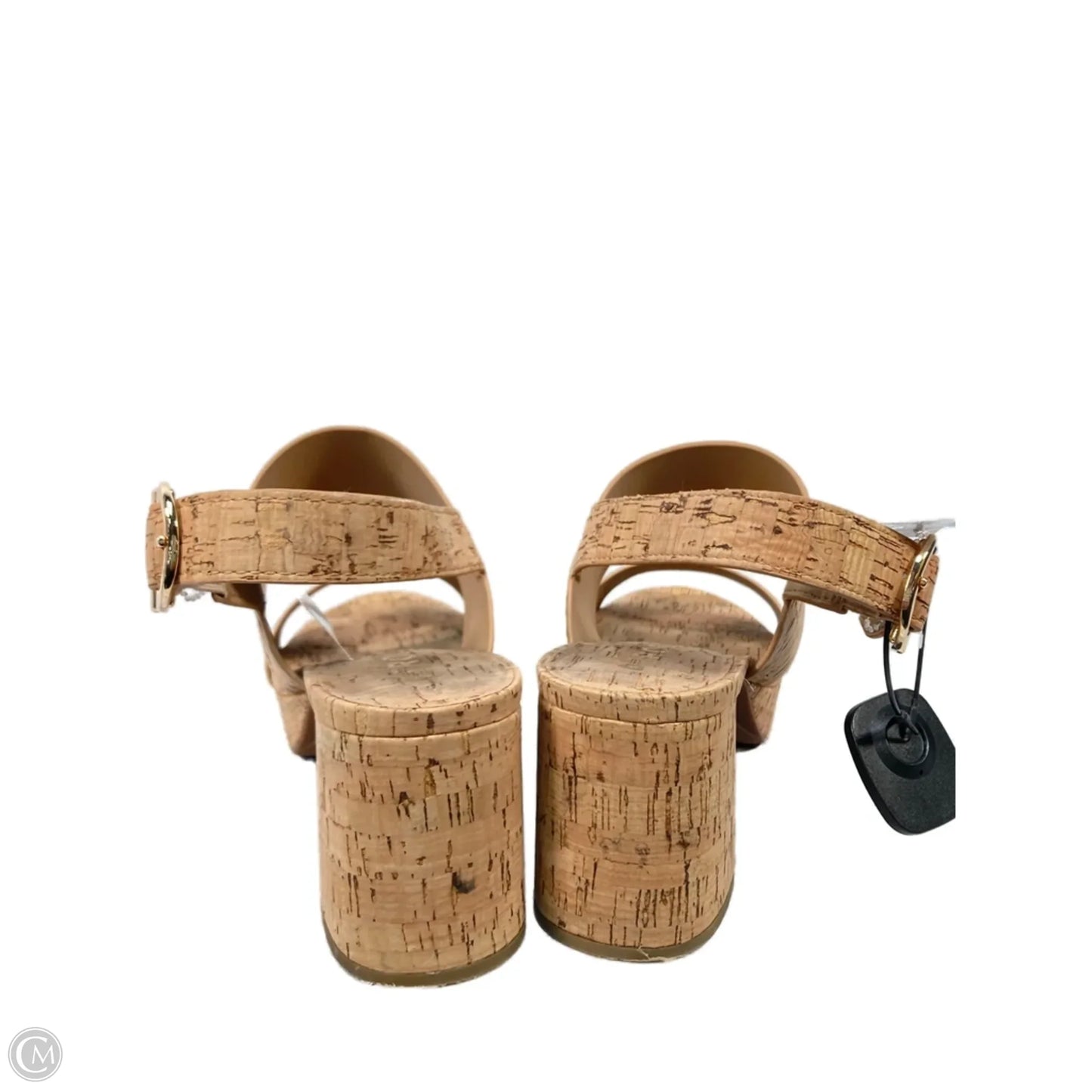 Sandals Heels Block By Aerosoles In Tan, Size: 11