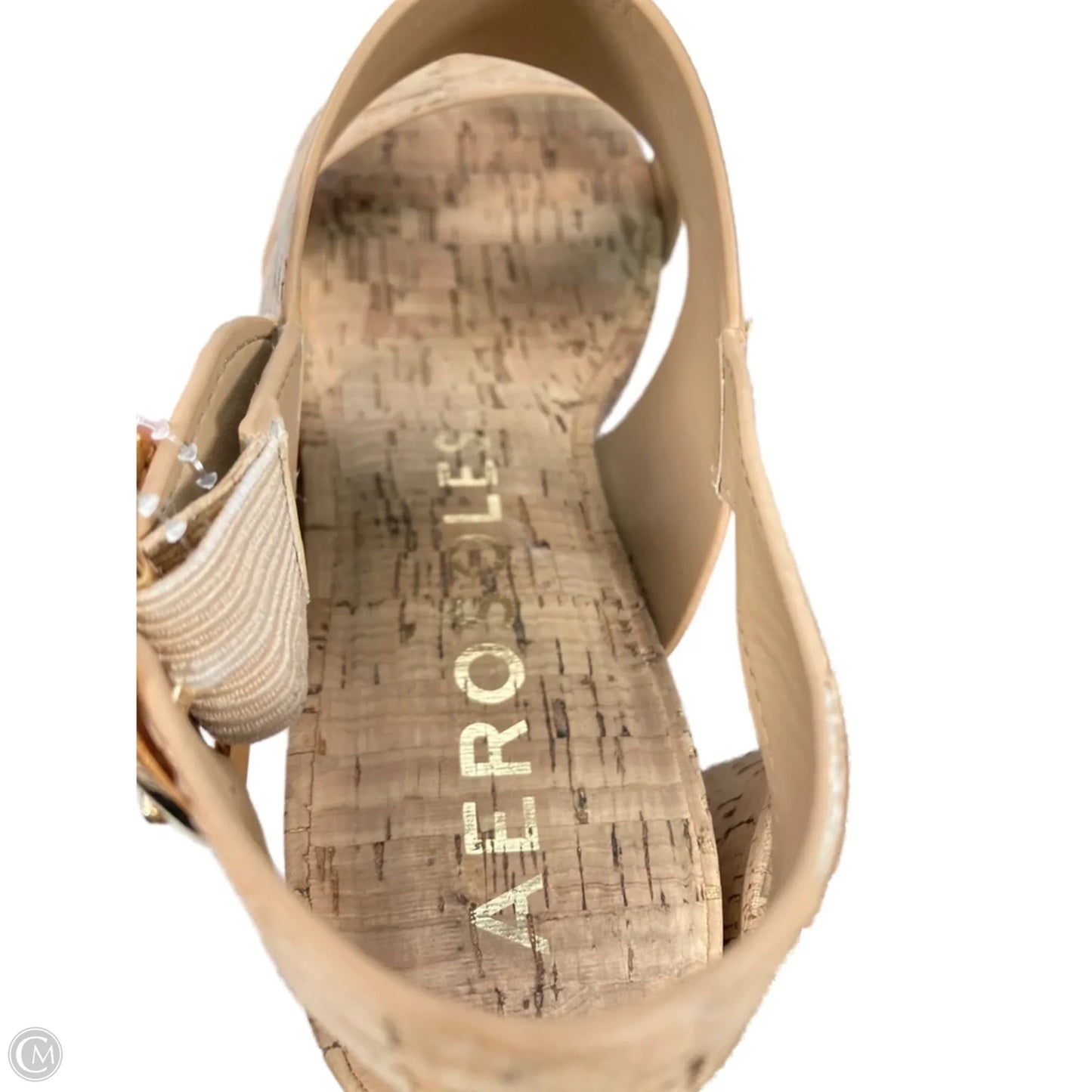 Sandals Heels Block By Aerosoles In Tan, Size: 11