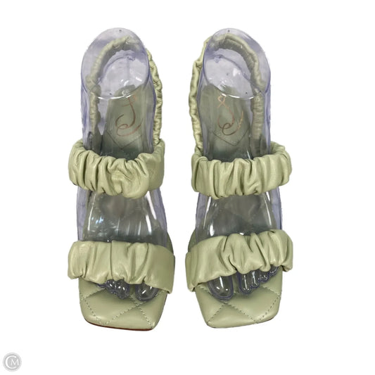 Sandals Heels Stiletto By Sam Edelman In Green, Size: 7