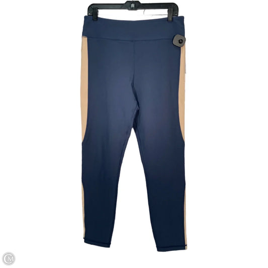 Athletic Leggings By Johnny Was In Blue & Cream, Size: Xl