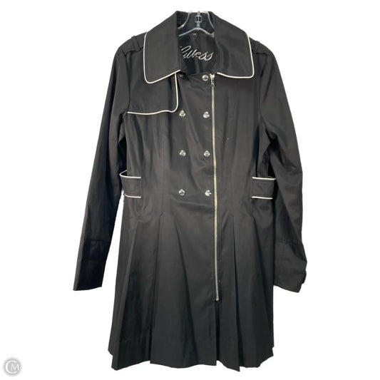 Coat Peacoat By Guess In Black & White, Size: L