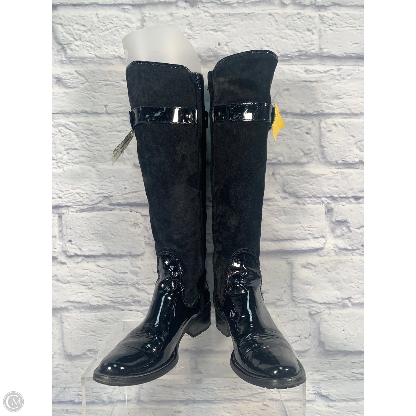 Boots Knee Heels By Cole-haan In Black, Size: 7.5