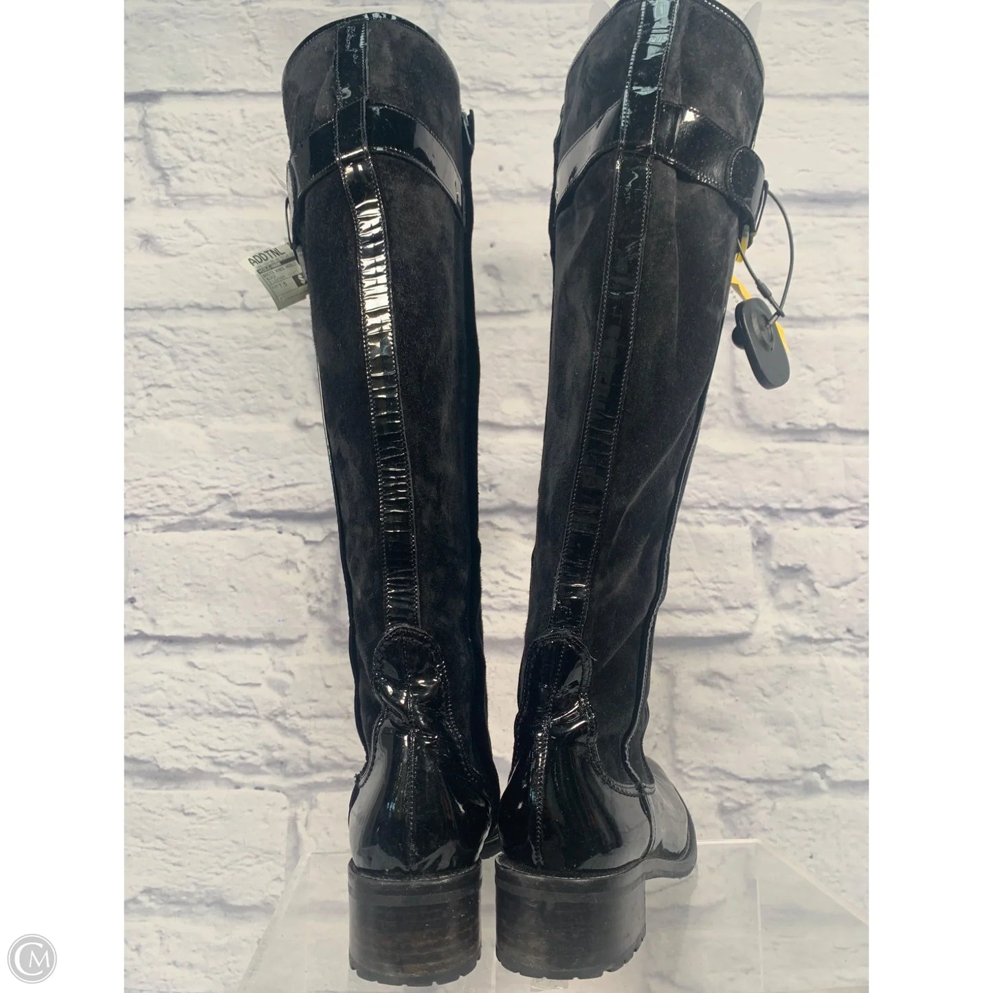 Boots Knee Heels By Cole-haan In Black, Size: 7.5