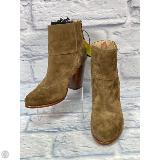 Boots Ankle Heels By Rag And Bone In Green, Size: 9.5
