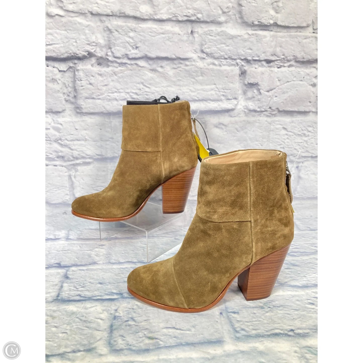 Boots Ankle Heels By Rag And Bone In Green, Size: 9.5