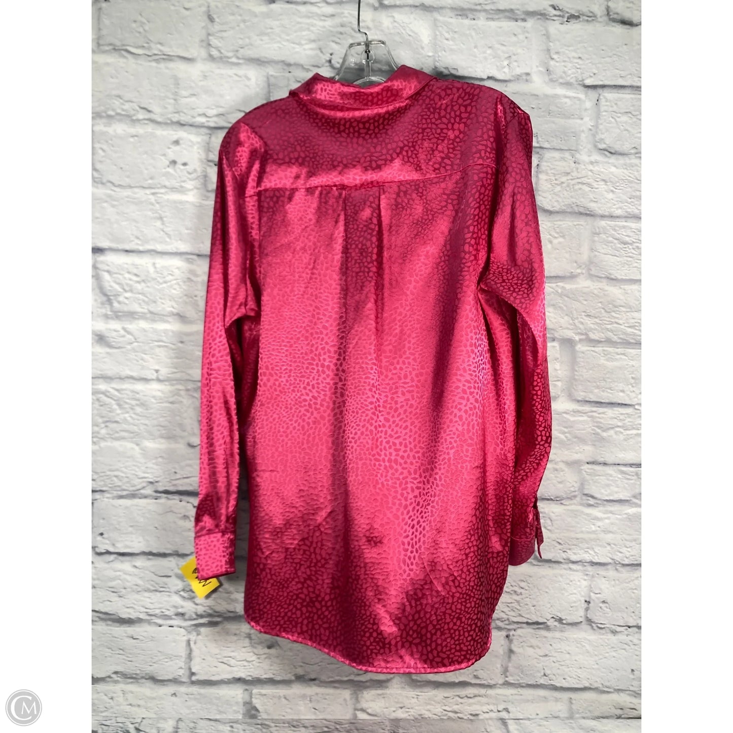 Blouse Long Sleeve By First Love In Pink, Size: M