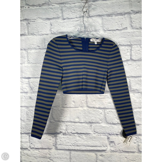 Top Long Sleeve By Good American In Blue & Green, Size: Xs