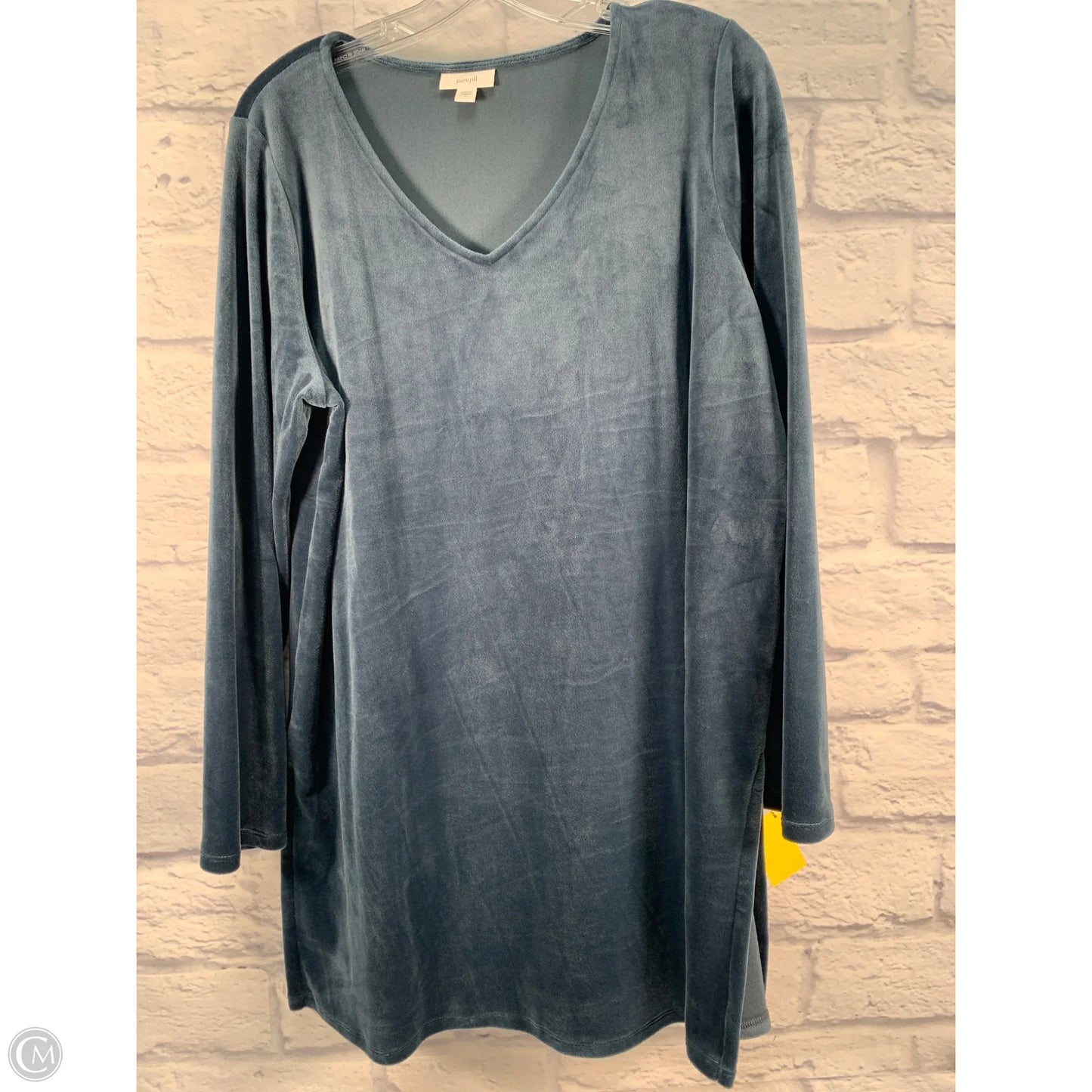 Top Long Sleeve By Pure Jill In Blue, Size: L