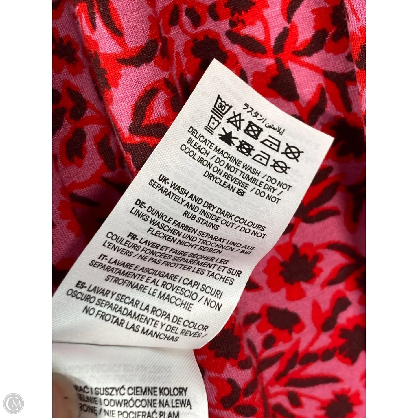 Top Long Sleeve By Boden In Pink & Red, Size: 1x