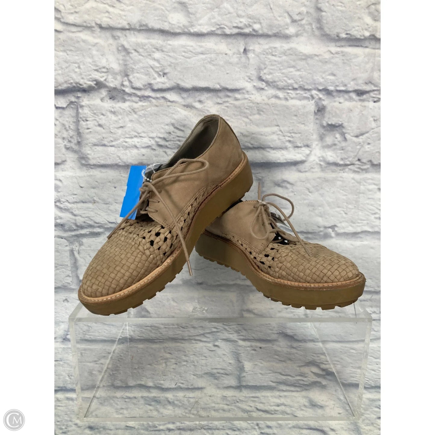 Shoes Heels Platform By Eileen Fisher In Tan, Size: 7