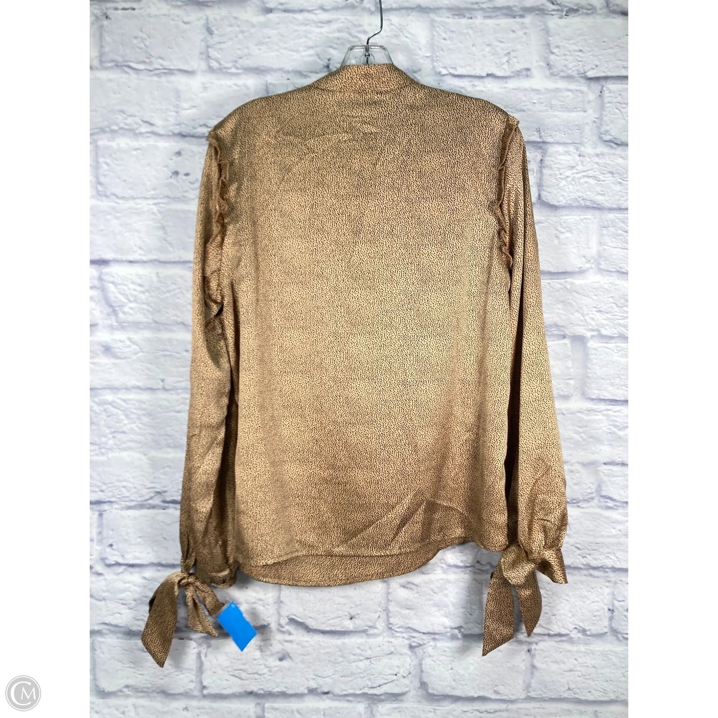 Blouse Long Sleeve By Molly Bracken In Animal Print, Size: L