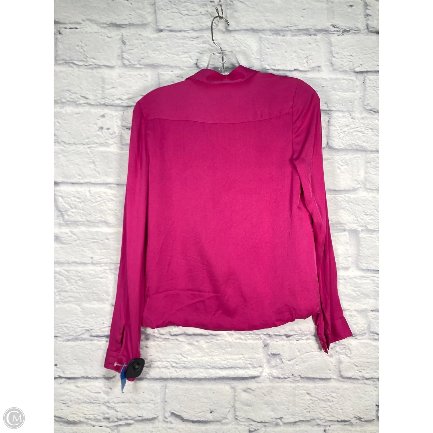 Blouse Long Sleeve By Classiques Entier In Pink, Size: Xs