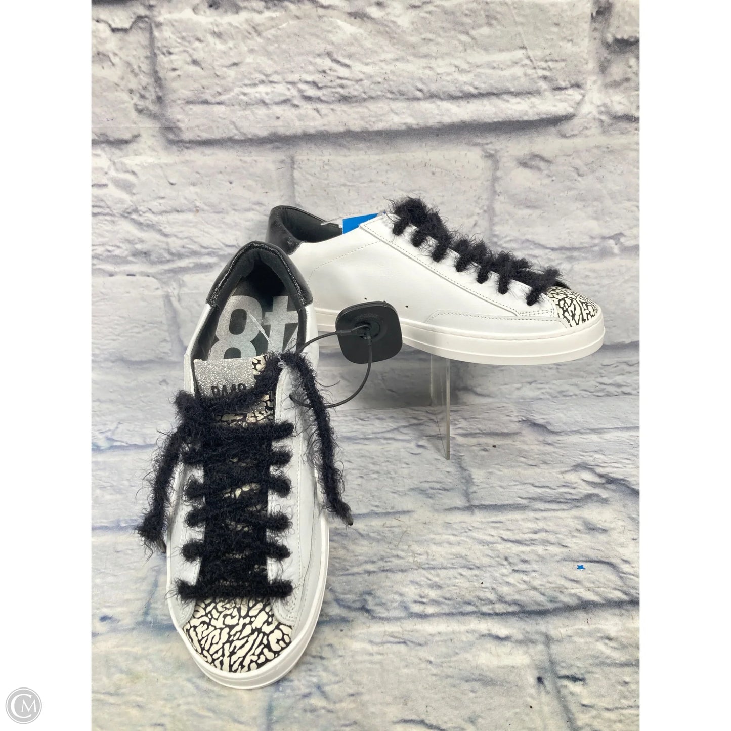 Shoes Sneakers By P448 In Black & Cream, Size: 8.5