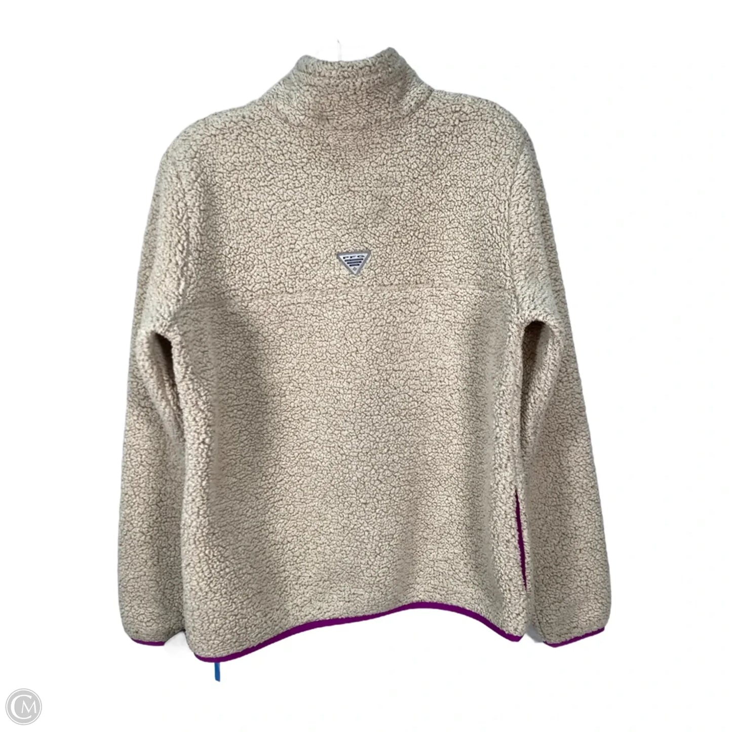 Jacket Faux Fur & Sherpa By Columbia In Purple & Tan, Size: L