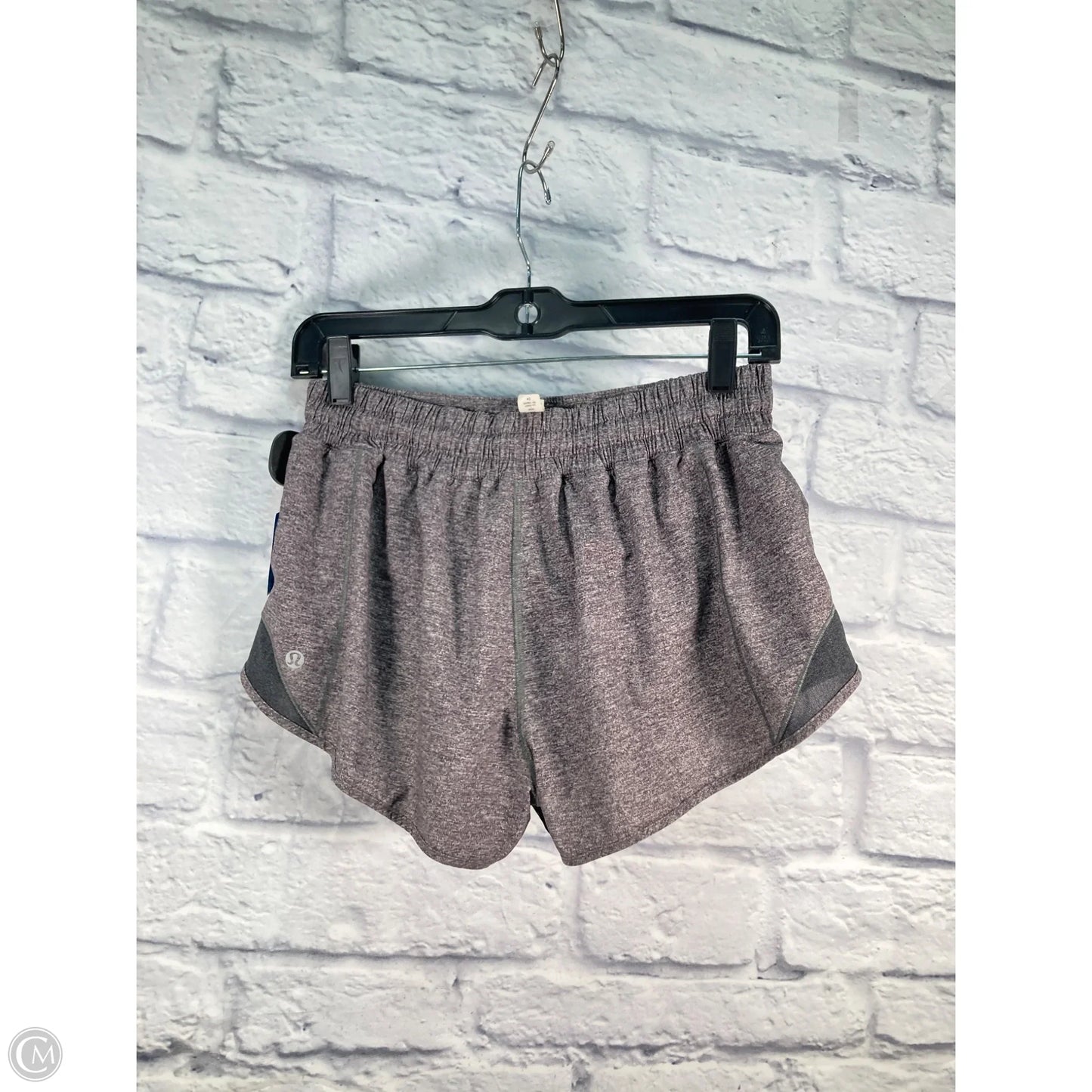 Athletic Shorts By Lululemon In Grey & Tan, Size: M