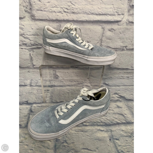Shoes Sneakers By Vans In Blue & White, Size: 7.5