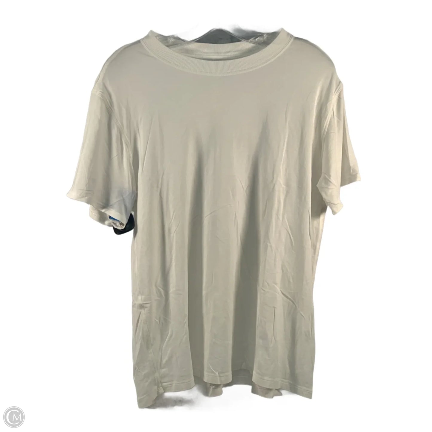 Athletic Top Short Sleeve By Lululemon In White, Size: S