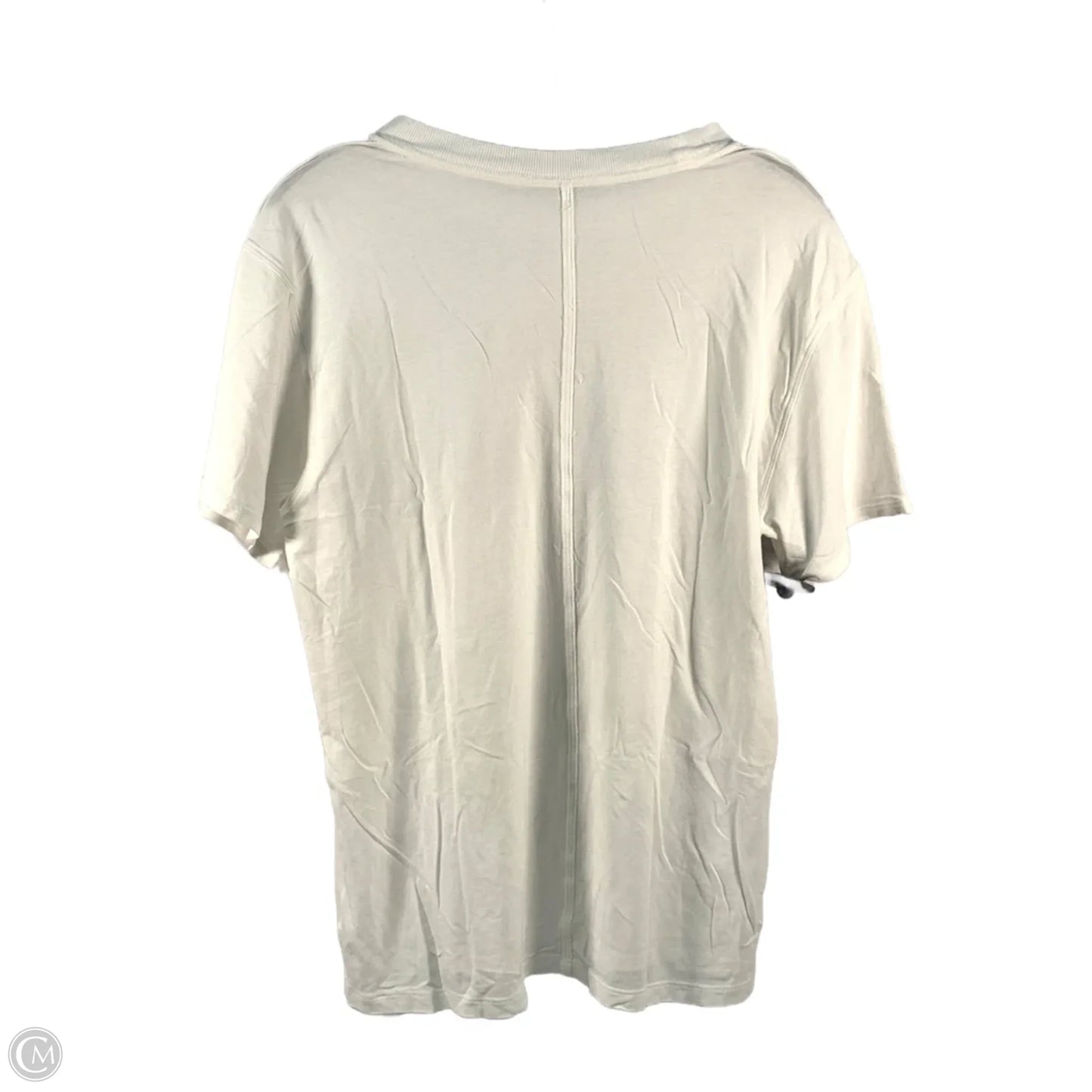 Athletic Top Short Sleeve By Lululemon In White, Size: S