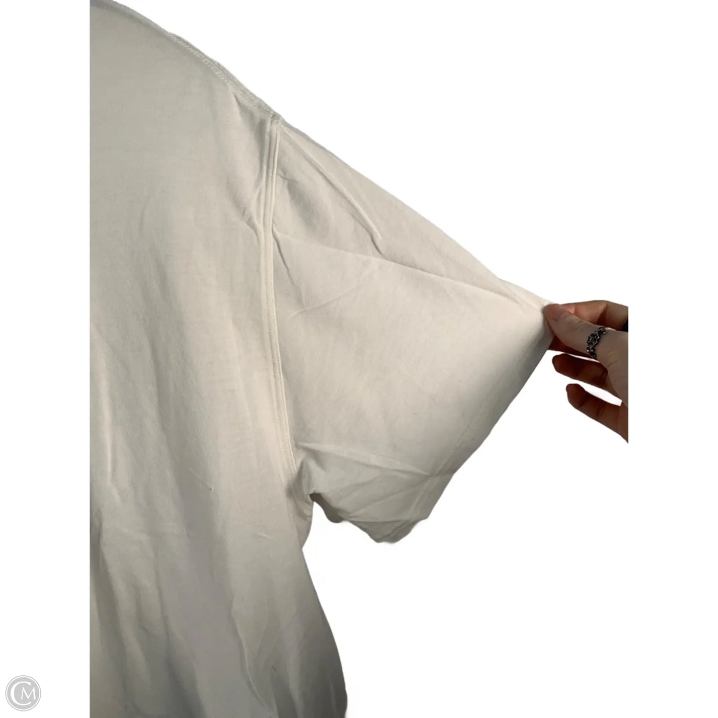 Athletic Top Short Sleeve By Lululemon In White, Size: S