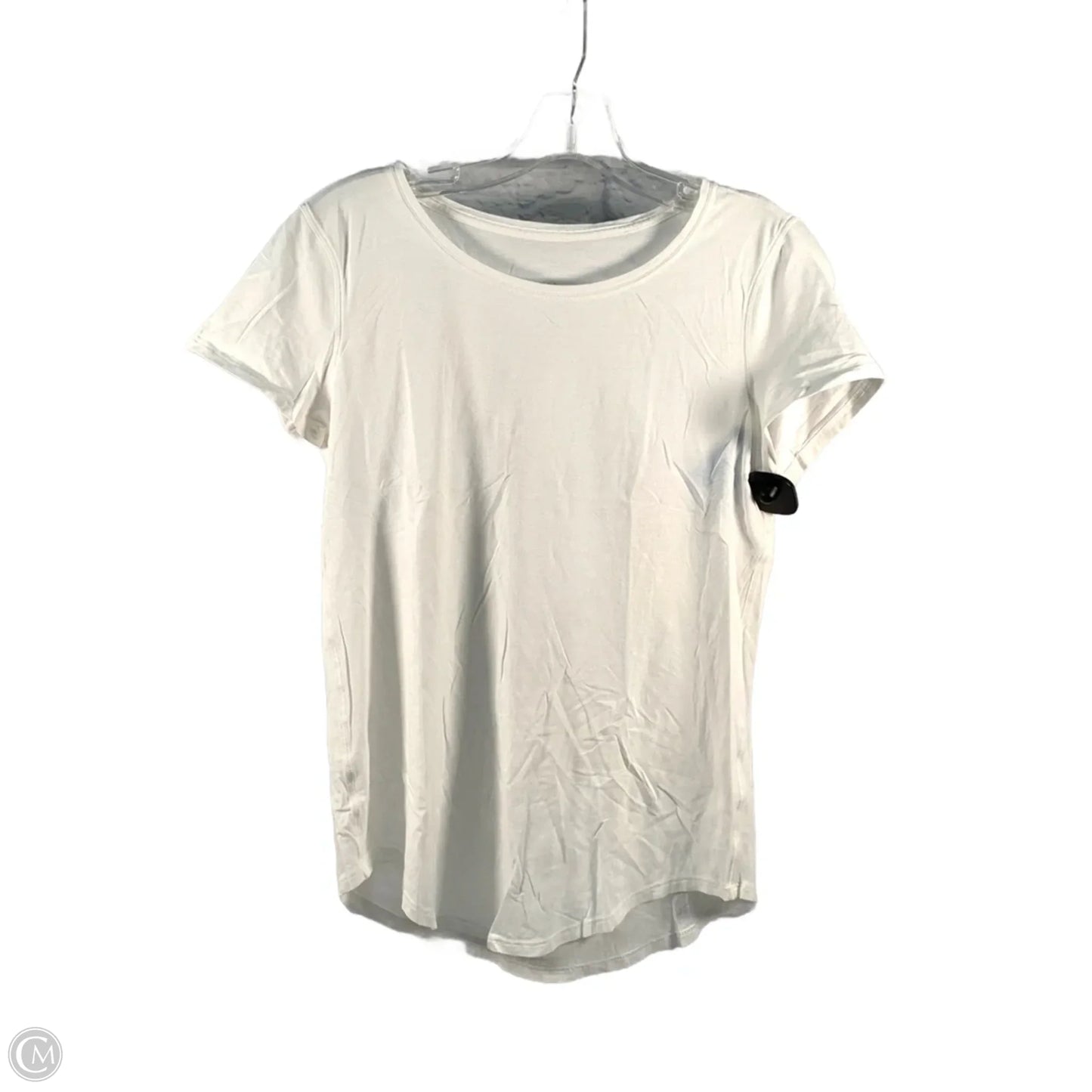 Athletic Top Short Sleeve By Lululemon In White, Size: S