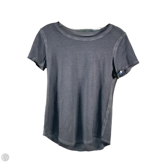 Athletic Top Short Sleeve By Lululemon In Blue, Size: S