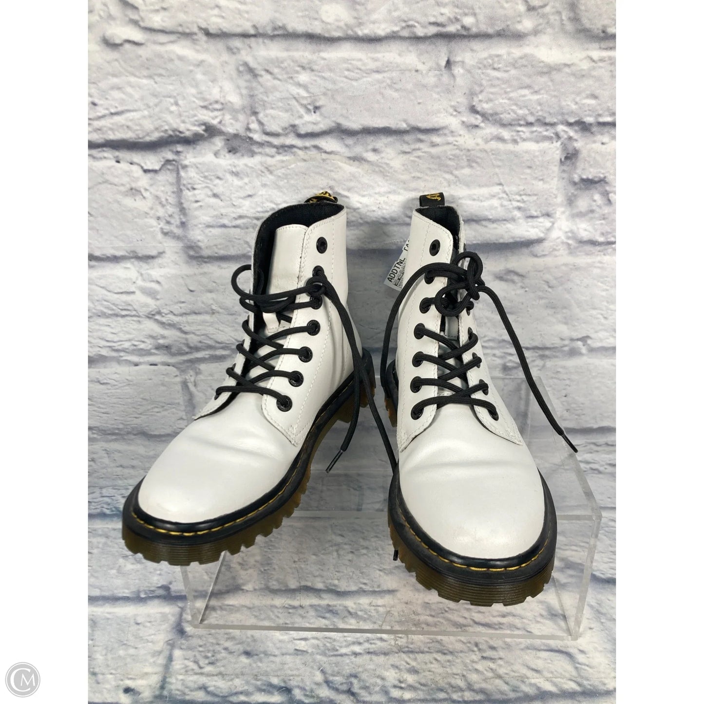 Boots Combat By Dr Martens In White, Size: 8