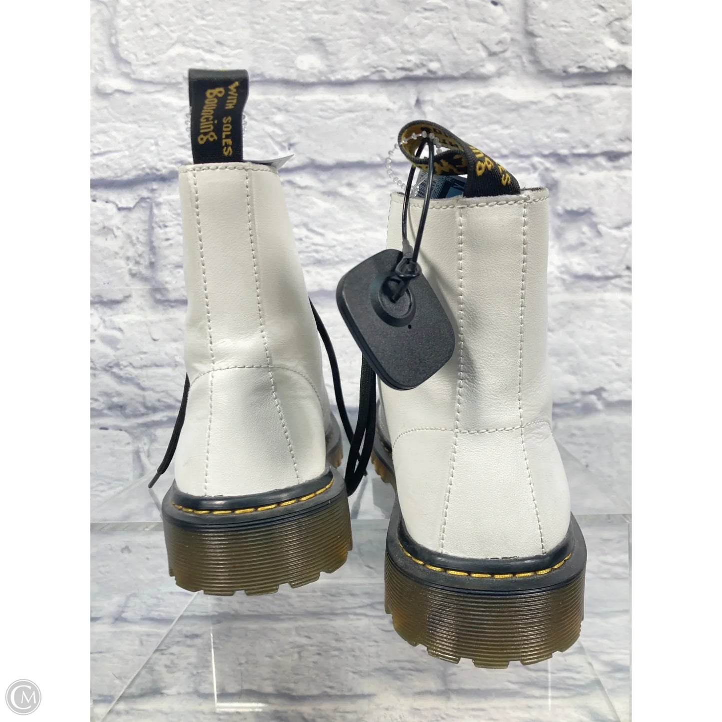 Boots Combat By Dr Martens In White, Size: 8