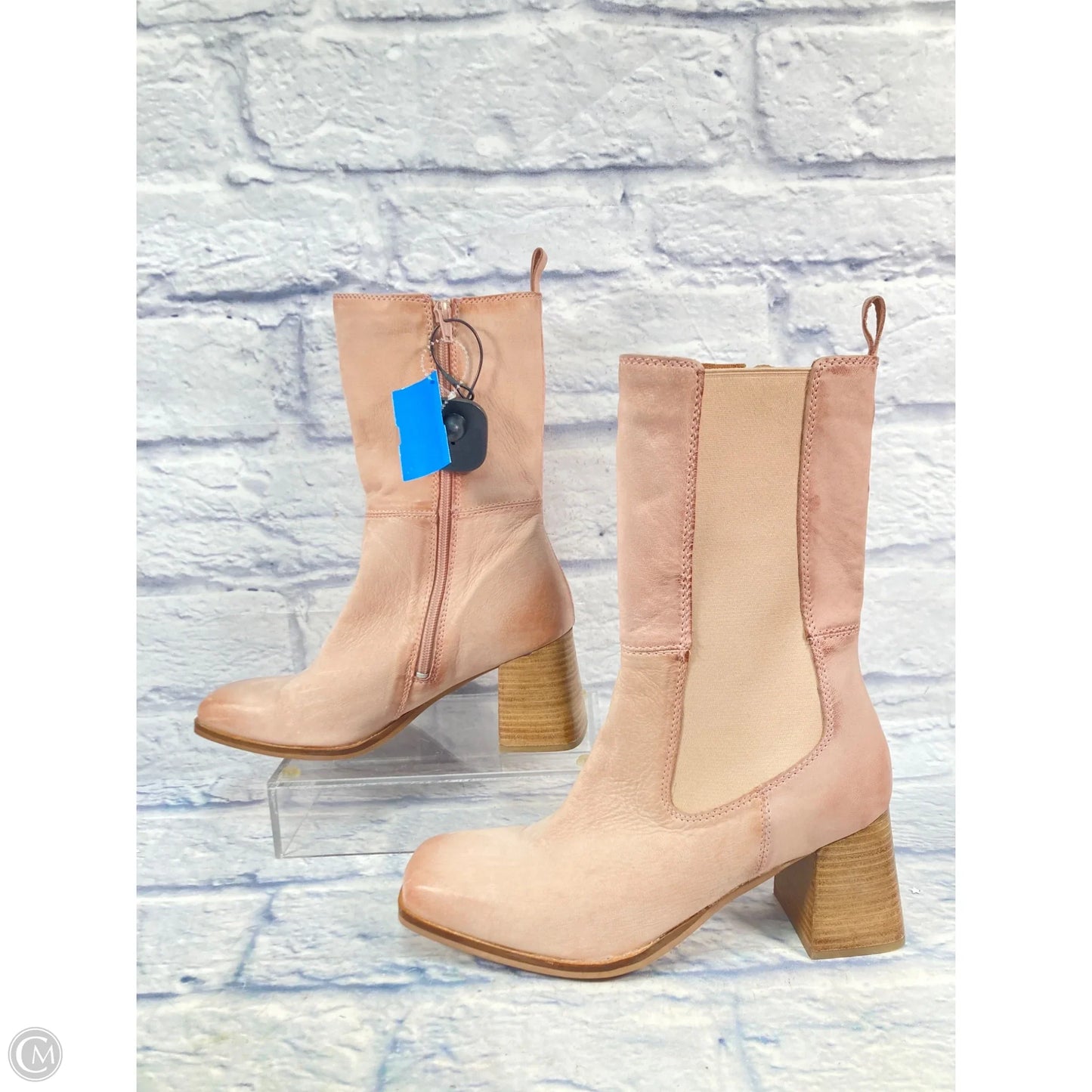 Boots Mid-calf Heels By Diba In Pink, Size: 8.5