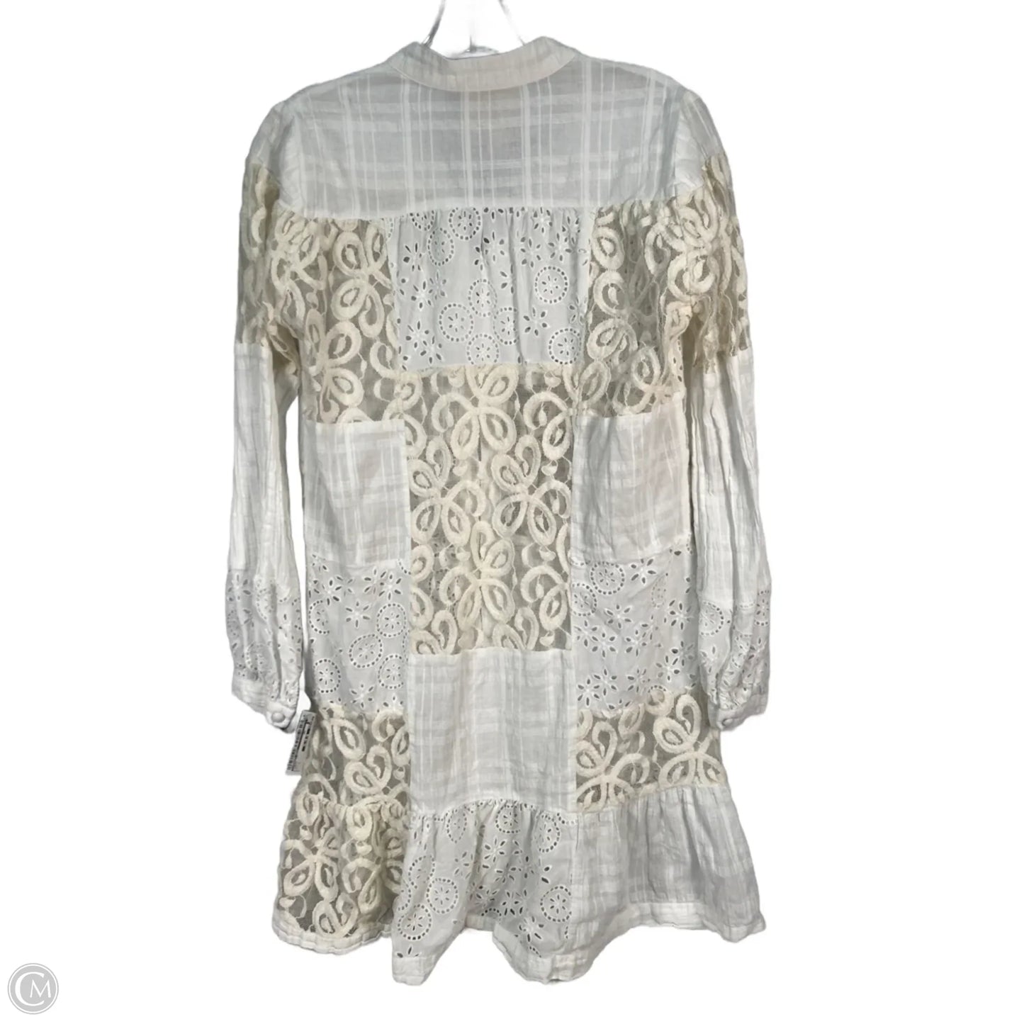Tunic Long Sleeve By Johnny Was In Cream, Size: S