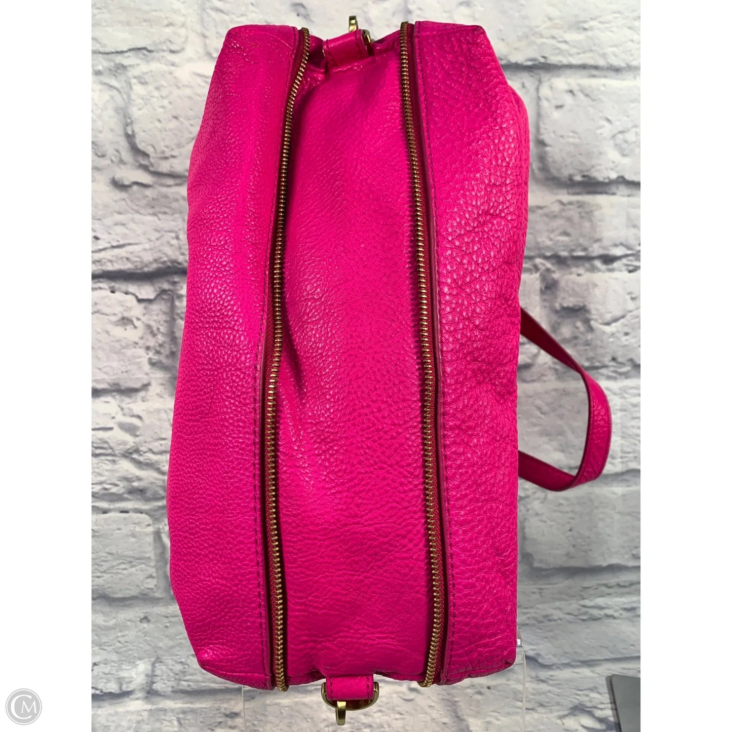 Handbag Leather By Fossil, Size: Large