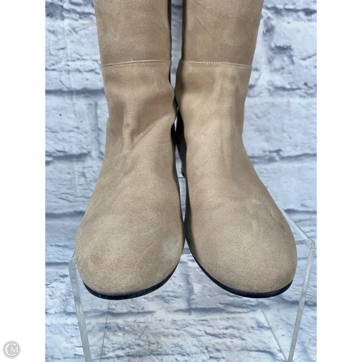 Boots Designer By Stuart Weitzman In Tan, Size: 7.5