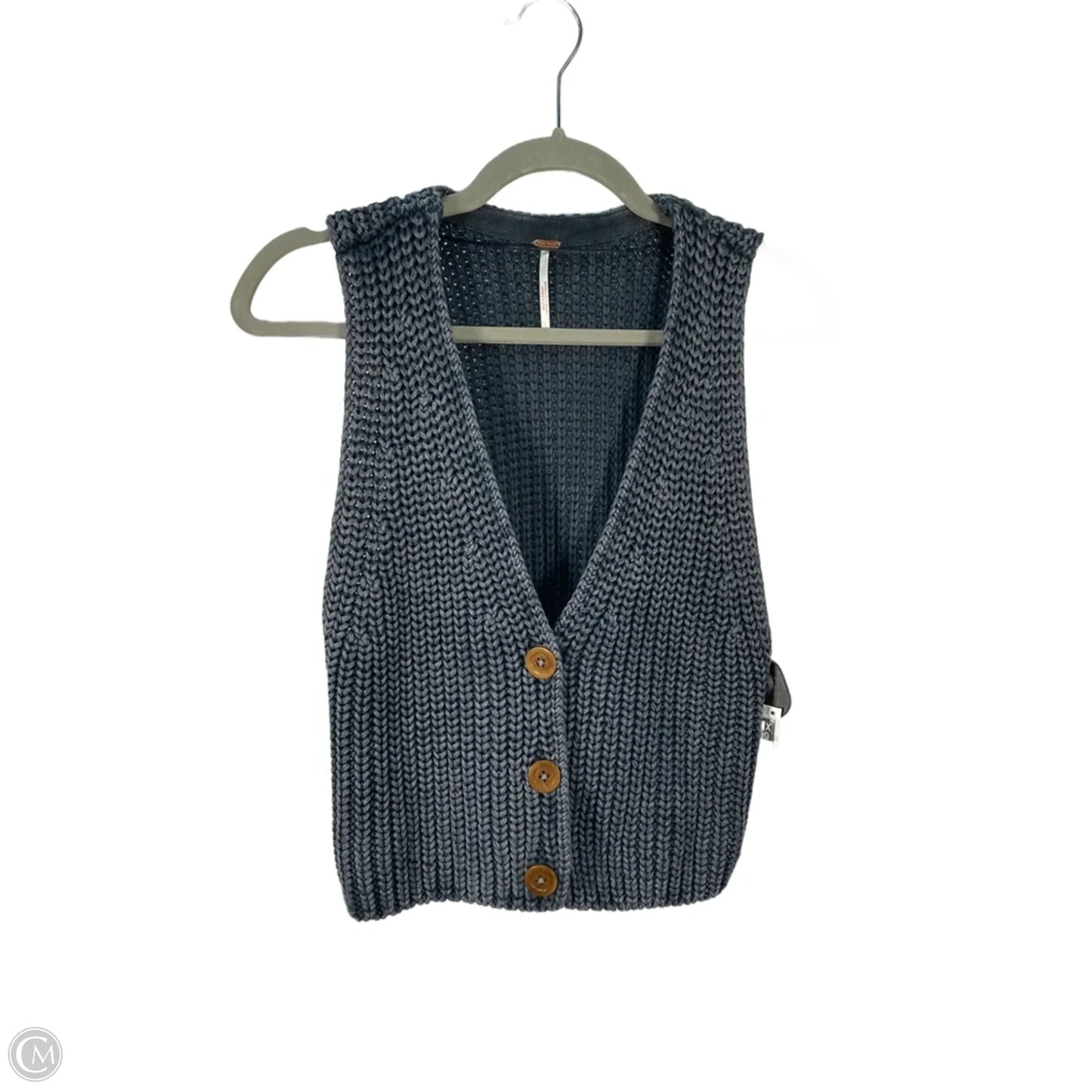 Vest Sweater By Free People In Grey, Size: Xs