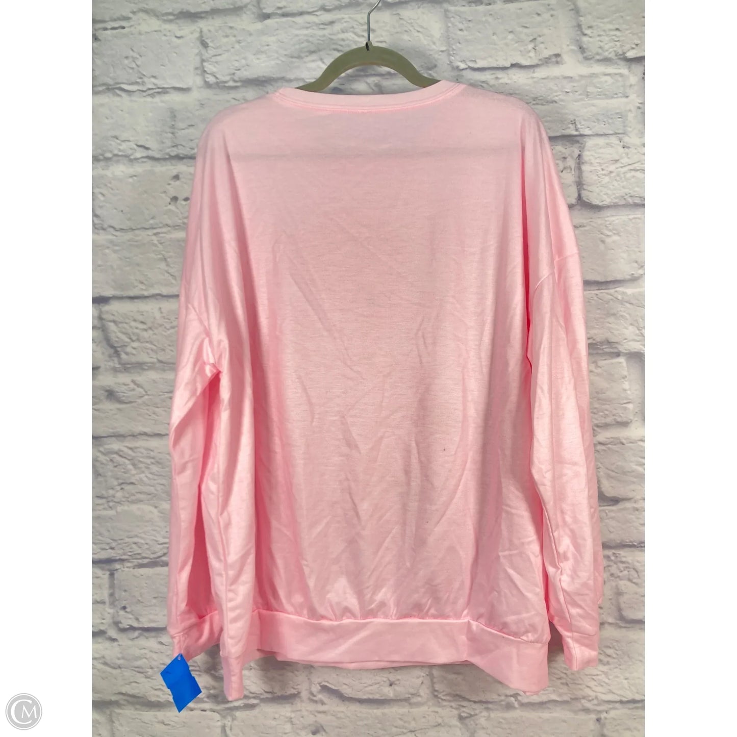 Sweatshirt Crewneck By Clothes Mentor In Pink, Size: 2x