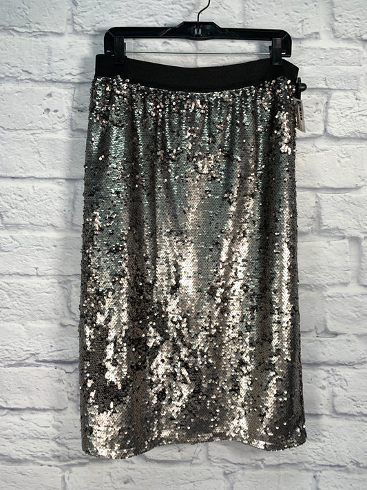 Silver Skirt Midi Worthington, Size 16