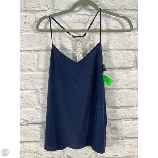 Top Sleeveless Designer By Lilly Pulitzer In Navy, Size: S
